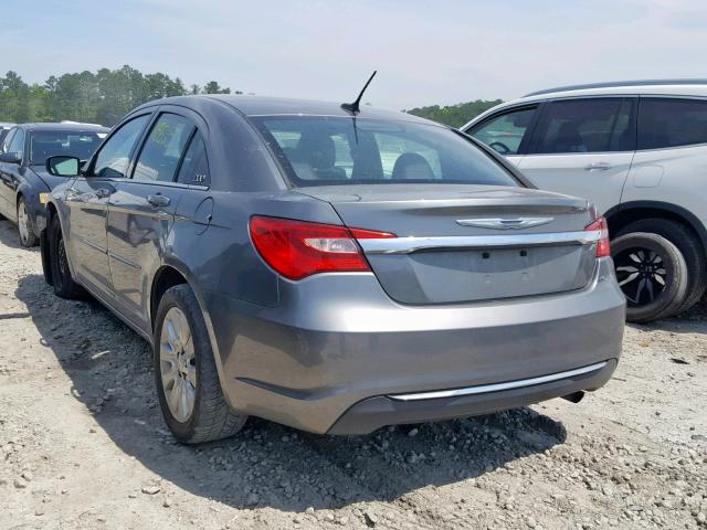 1C3CCBAB6DN569755 - 2013 CHRYSLER 200 LX GRAY photo 3