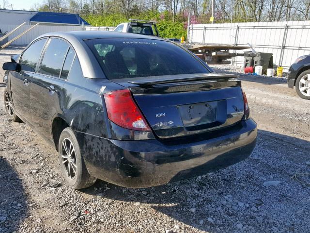 1G8AJ52F33Z107280 - 2003 SATURN ION LEVEL BLACK photo 3