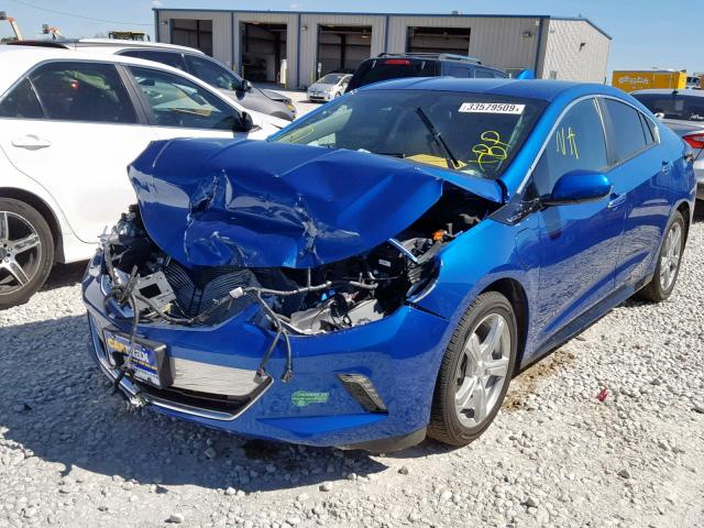 1G1RC6S56GU117992 - 2016 CHEVROLET VOLT LT BLUE photo 2