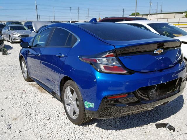 1G1RC6S56GU117992 - 2016 CHEVROLET VOLT LT BLUE photo 3