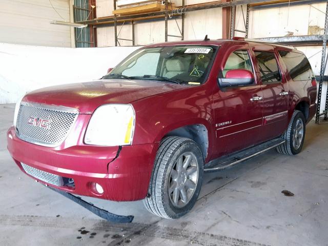 1GKFK66887J225439 - 2007 GMC YUKON XL D BURGUNDY photo 2