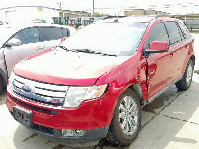 2FMDK3JC0ABA01800 - 2010 FORD EDGE SEL BURGUNDY photo 2