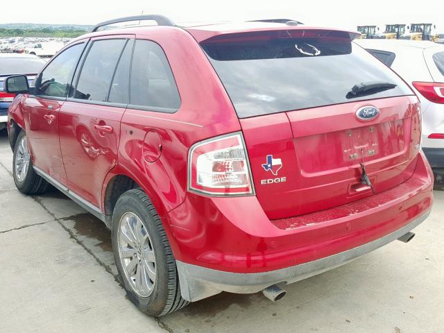 2FMDK3JC0ABA01800 - 2010 FORD EDGE SEL BURGUNDY photo 3