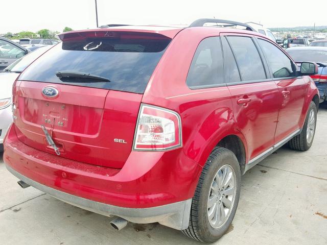 2FMDK3JC0ABA01800 - 2010 FORD EDGE SEL BURGUNDY photo 4