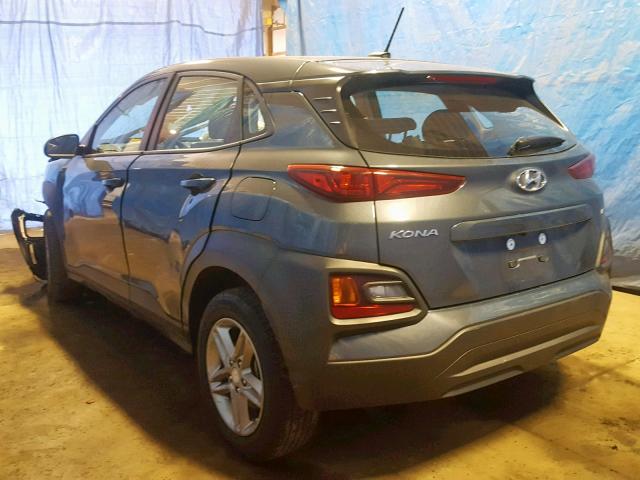 KM8K1CAA4KU195199 - 2019 HYUNDAI KONA SE GRAY photo 3