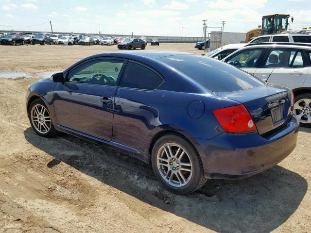 JTKDE177670183404 - 2007 TOYOTA SCION TC BLUE photo 3