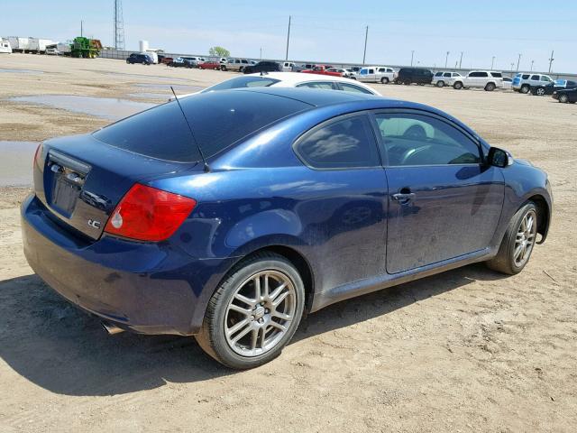 JTKDE177670183404 - 2007 TOYOTA SCION TC BLUE photo 4