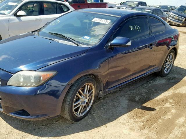 JTKDE177670183404 - 2007 TOYOTA SCION TC BLUE photo 9