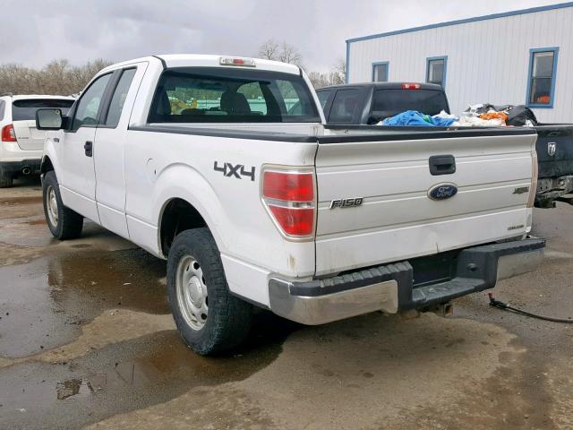 1FTFX1EF0CFB16163 - 2012 FORD F150 SUPER WHITE photo 3