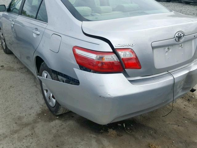 4T1BE46K97U076762 - 2007 TOYOTA CAMRY NEW SILVER photo 9