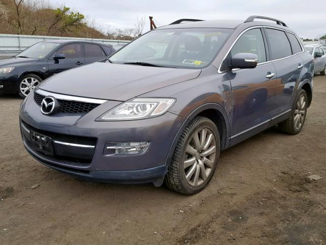 JM3TB38VX80148653 - 2008 MAZDA CX-9 BLUE photo 2