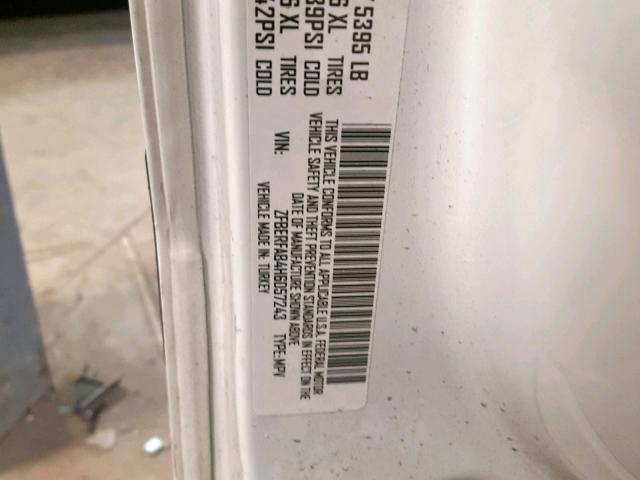 ZFBERFAB4H6D57243 - 2017 RAM PROMASTER 白色 照片 10