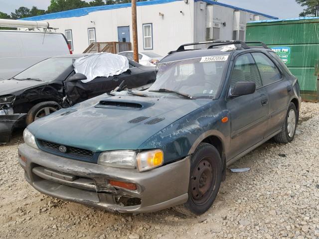 JF1GF4852WH814039 - 1998 SUBARU IMPREZA OU GREEN photo 2