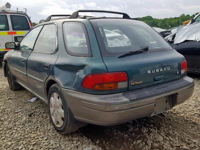 JF1GF4852WH814039 - 1998 SUBARU IMPREZA OU GREEN photo 3