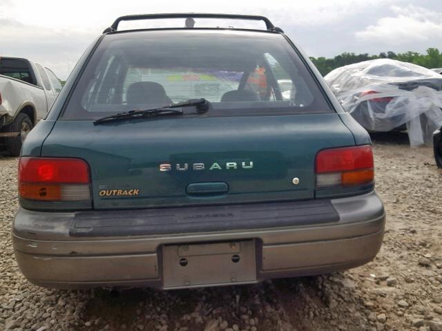 JF1GF4852WH814039 - 1998 SUBARU IMPREZA OU GREEN photo 9