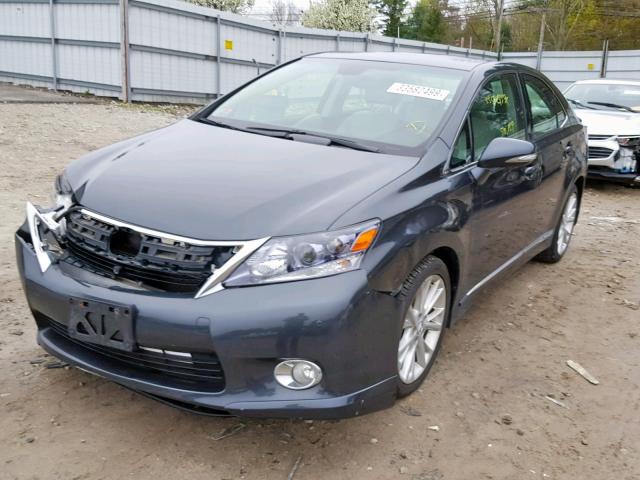 JTHBB1BA4A2009318 - 2010 LEXUS HS 250H CHARCOAL photo 2