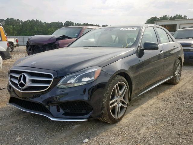 WDDHF5KB2EB067794 - 2014 MERCEDES-BENZ E 350 BLACK photo 2