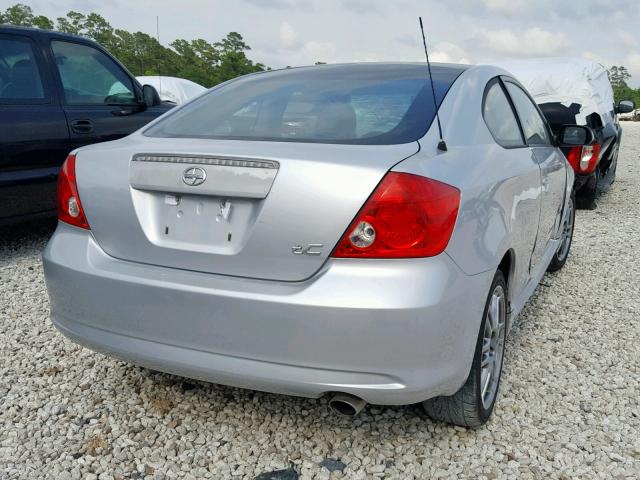 JTKDE177X50015259 - 2005 TOYOTA SCION TC ვერცხლისფერი ფოტო 4