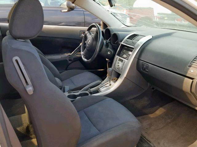 JTKDE177X50015259 - 2005 TOYOTA SCION TC ვერცხლისფერი ფოტო 5