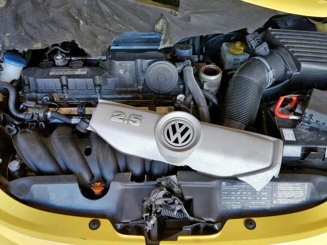 3VWRG3AG6AM018708 - 2010 VOLKSWAGEN NEW BEETLE YELLOW photo 7