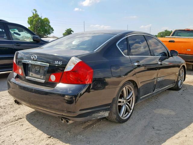 JNKBY01E66M201140 - 2006 INFINITI M45 BASE BLACK photo 4