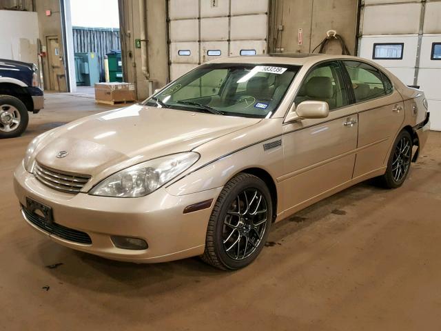 JTHBF30G330143789 - 2003 LEXUS ES 300 GOLD photo 2