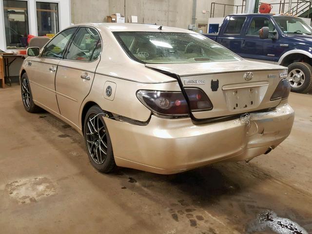 JTHBF30G330143789 - 2003 LEXUS ES 300 GOLD photo 3