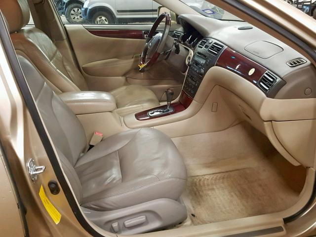 JTHBF30G330143789 - 2003 LEXUS ES 300 GOLD photo 5