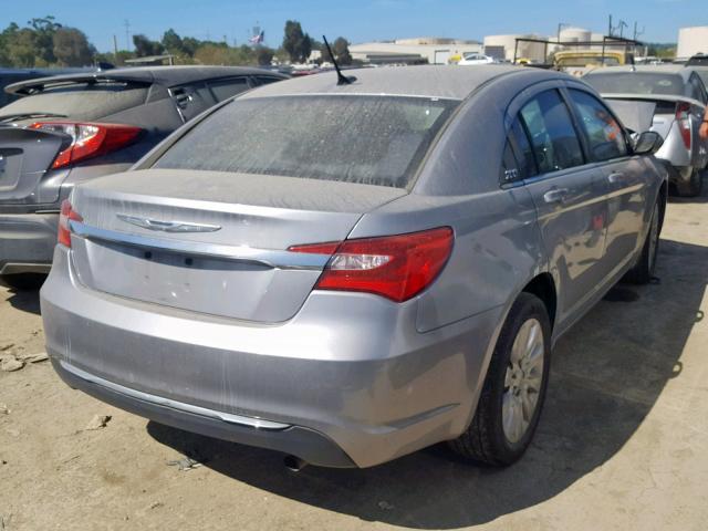 1C3CCBAB8DN733698 - 2013 CHRYSLER 200 LX SILVER photo 4