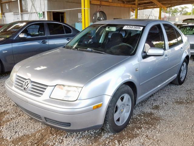 3VWSP69M12M131660 - 2002 VOLKSWAGEN JETTA GLS SILVER photo 2