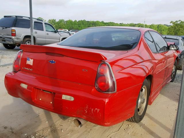 2G1WW12EX59263612 - 2005 CHEVROLET MONTE CARL 红色 照片 4