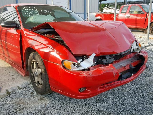 2G1WW12EX59263612 - 2005 CHEVROLET MONTE CARL 红色 照片 9
