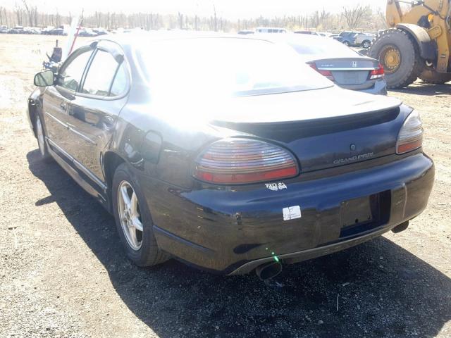 1G2WP52K52F214388 - 2002 PONTIAC GRAND PRIX BLACK photo 3