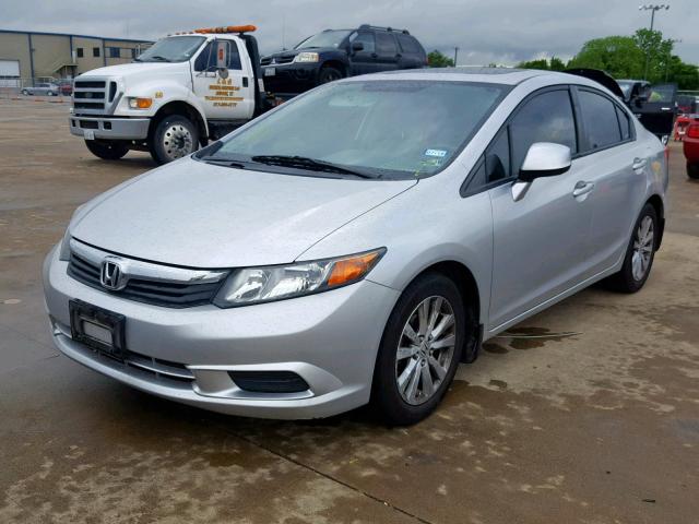 19XFB2F9XCE073684 - 2012 HONDA CIVIC EXL SILVER photo 2