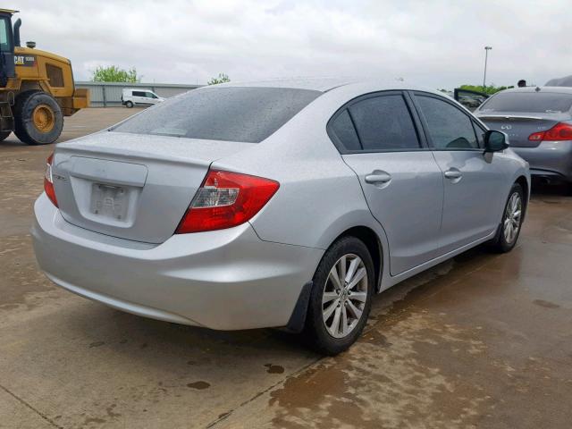 19XFB2F9XCE073684 - 2012 HONDA CIVIC EXL SILVER photo 4