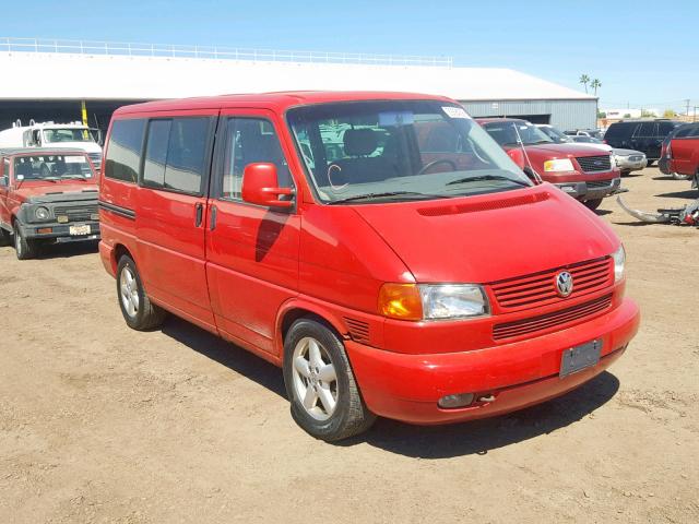 WV2MB47031H125216 - 2001 VOLKSWAGEN EUROVAN MV RED photo 1