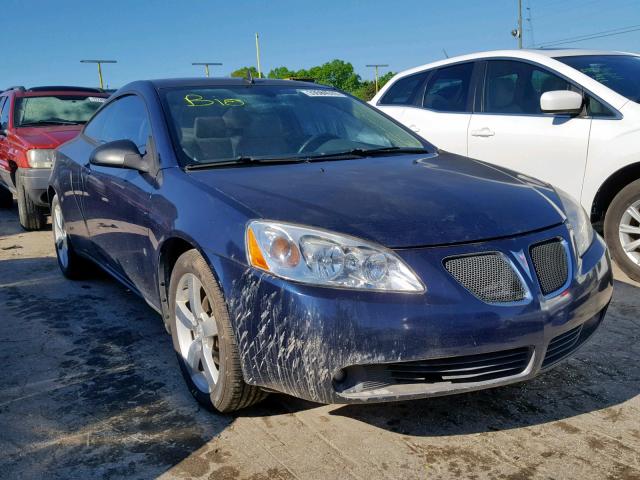 1G2ZH17N484152850 - 2008 PONTIAC G6 GT BLUE photo 1