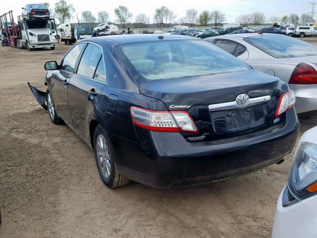 4T1BB3EK7BU132744 - 2011 TOYOTA CAMRY HYBR BLACK photo 3