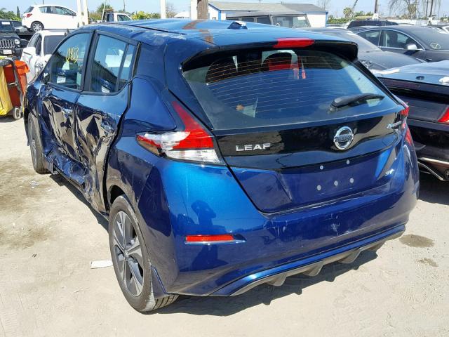 1N4AZ1CP9JC302417 - 2018 NISSAN LEAF S BLUE photo 3