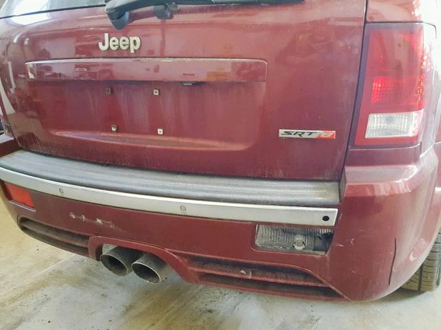 1J8HR78W09C505051 - 2009 JEEP GRAND CHER RED photo 9