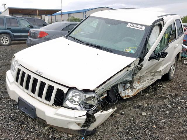 1J8GR48K47C666135 - 2007 JEEP GRAND CHER WHITE photo 2