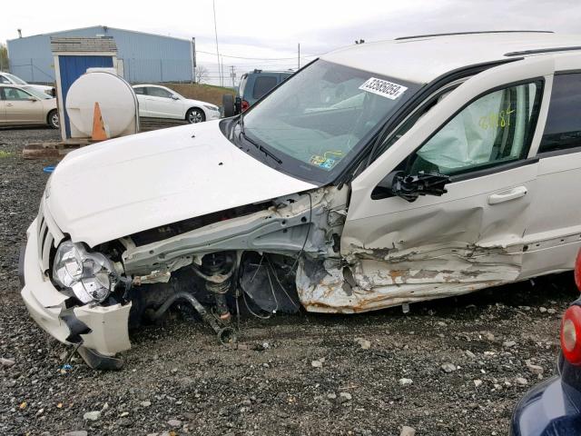 1J8GR48K47C666135 - 2007 JEEP GRAND CHER WHITE photo 9