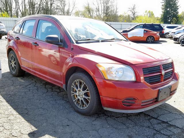 1B3HB28B67D242875 - 2007 DODGE CALIBER BURGUNDY photo 1