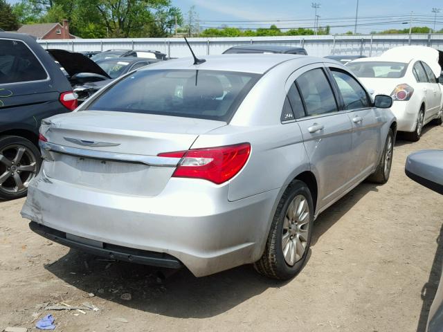 1C3CCBABXCN101140 - 2012 CHRYSLER 200 LX SILVER photo 4