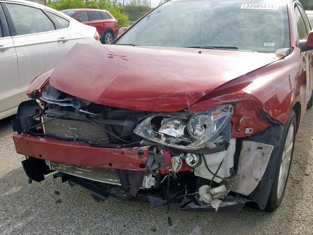 1G1ZE5E04CF248762 - 2012 CHEVROLET MALIBU LTZ 勃艮第红 照片 9