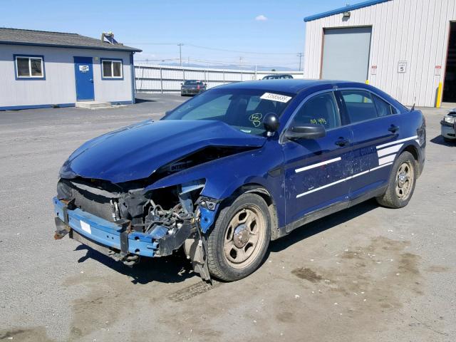 1FAHP2MTXDG204564 - 2013 FORD TAURUS POL BLUE photo 2