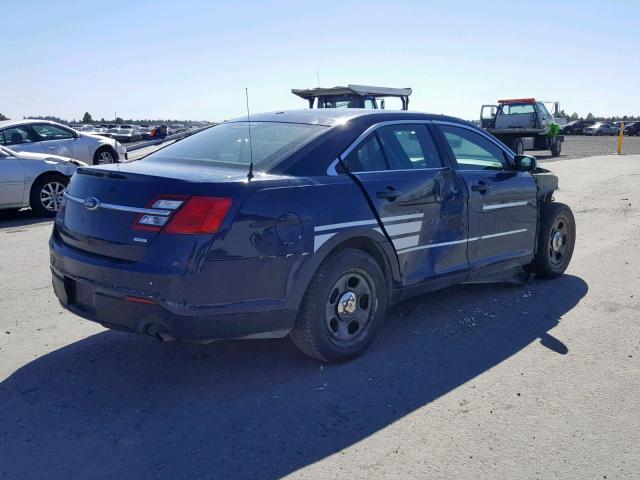 1FAHP2MTXDG204564 - 2013 FORD TAURUS POL BLUE photo 4