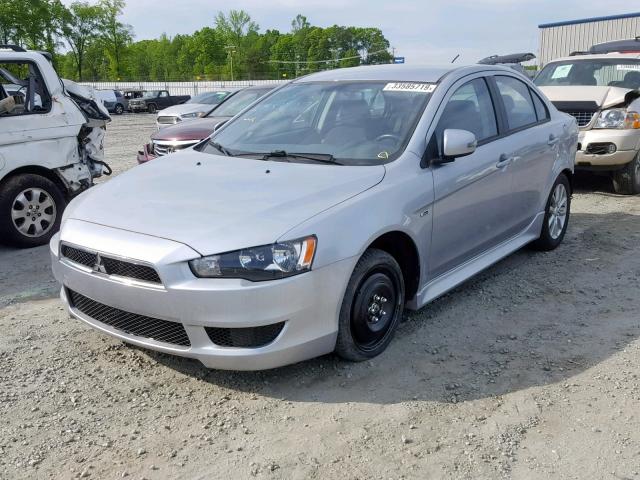 JA32U2FU1FU004691 - 2015 MITSUBISHI LANCER ES SILVER photo 2