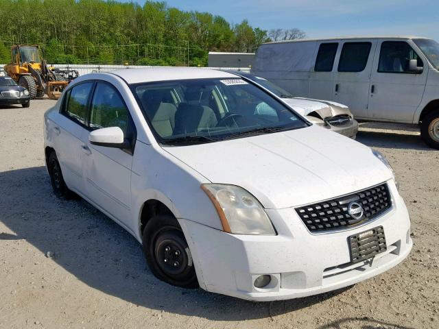 3N1AB61E48L648714 - 2008 NISSAN SENTRA 2.0 WHITE photo 1