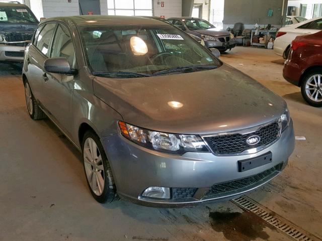 KNAFW5A30C5603324 - 2012 KIA FORTE SX GRAY photo 1